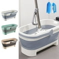 thumbnail image 1 of Vacemry Under $5 Foldable Water Bucket with Handle, 4.2 Gallon Collapsible Storage Pail, Multi Use Cleaning Tub for Mop, Portable Camping Wash Basin, Space Saving Household Utility Container, 1 of 9