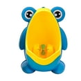 thumbnail image 1 of Vacemry Under $5 Frog Shape Urinal with Hook, Children's Potty Training Toilet, Removable Suction Cup Design, Bathroom Wall Mount Pee Trough, Fun Baby Toddler Bathroom Accessory, 1 of 9