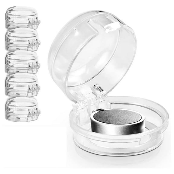 Vacemry Under $5 Gas Stove Knob Covers, Set of 5 Protective Caps for Oven and Dishwasher, Prevents Accidental Turning and Oil Splash, Easy to Install and Clean Safety Cover