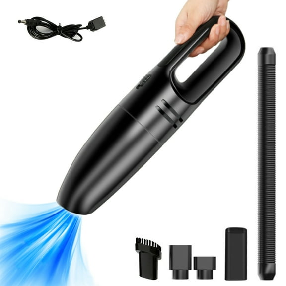 Vacemry Under $5 Handheld Car Vacuum Cleaner, 8000PA Powerful Suction Wet Dry Portable, Rechargeable Battery Operated Auto Vac, Lightweight Cleaner for Vehicle Home