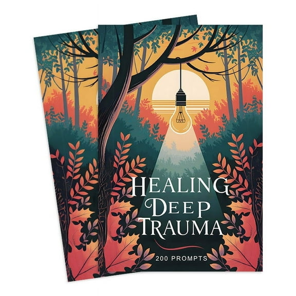 Vacemry Under $5 Healing Deep Trauma Workbook, 200 Mind-Healing Prompts for Emotional Recovery, Self-Help Guide to Psychological Healing Exercises, Mental Health Journal