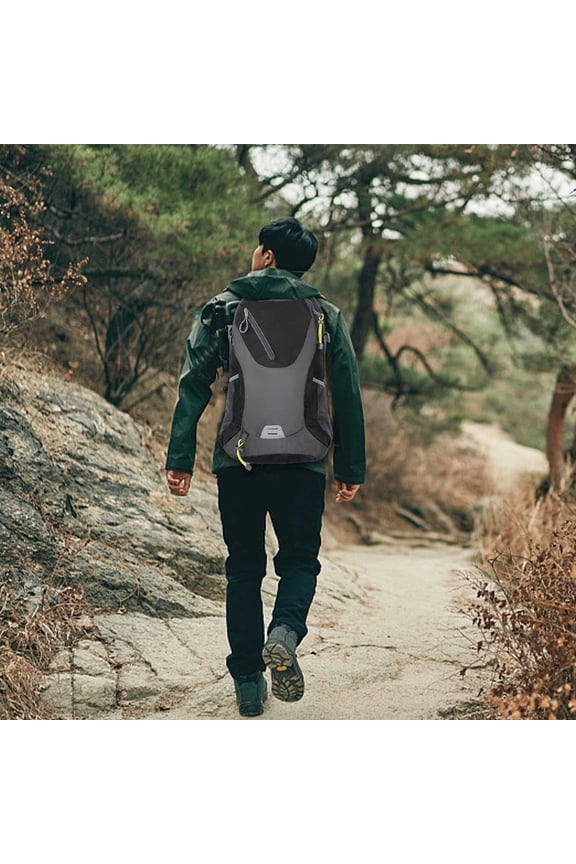 Under $5 Hiking Backpack 40L, Lightweight Daypack for Outdoor Trekking, Travel Backpack for Men Women, Water Resistant Camping Backpack with Multiple Compartments