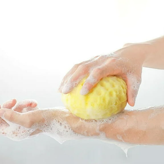 Vacemry Under $5 Honeycomb Bath Sponge, Silicone Bath Balls with Rubbing Brush Feature, Cute Bath Rubbing Balls for Bubble Bath, Back Scrubbing Sponge with Gentle Exfoliation