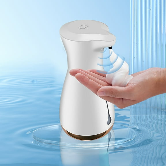 Vacemry Under $5 Induction Automatic Foam Soap Dispenser, Household Foam Hand Soap Machine, USB Rechargeable Bathroom Dispenser, 500ml Liquid Soap Dispenser