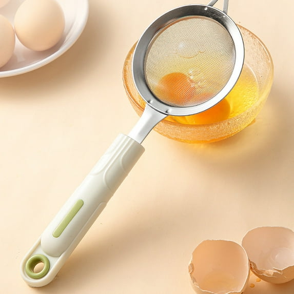 Vacemry Under $5 Kitchen Sifter, Stainless Steel Flour Strainer, Powder Sugar Shaker, Fine Mesh Sieve for Baking, Cooking, Dusting, Food Grade Kitchen Tool