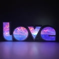 thumbnail image 1 of Vacemry Under $5 LED Love Sign Light, Decorative Color Changing Wall Art for Bedroom, Valentine's Day Proposal Decor with Remote, Romantic Room Lighting for Anniversary Wedding, 1 of 2
