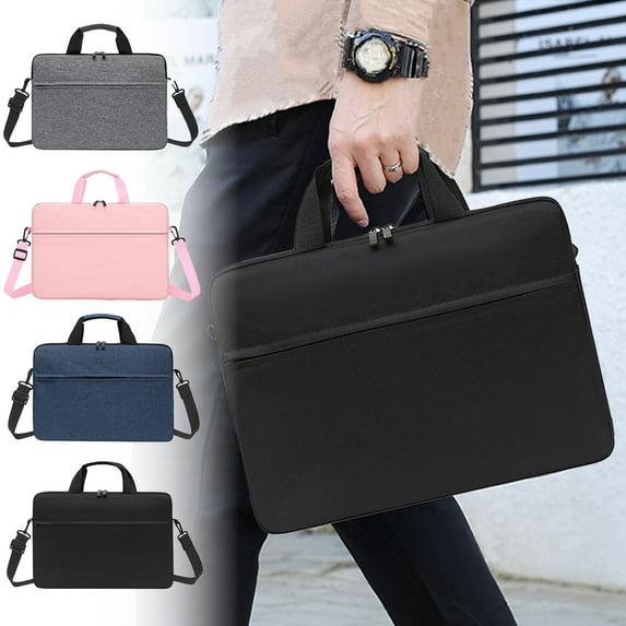 Vacemry Laptop Messenger Bag, Water-Resistant Shoulder Briefcase, Padded Computer Bag for 15.6 Inch Laptop, Business Work School Bag with Multiple Pockets