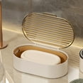 thumbnail image 1 of Vacemry Under $5 Leakproof Soap Case, Travel Soap Container with Draining Holes, Portable Soap Dish for Camping Gym, Plastic Soap Holder with Ventilated Lid, Bathroom Soap Saver, 1 of 6