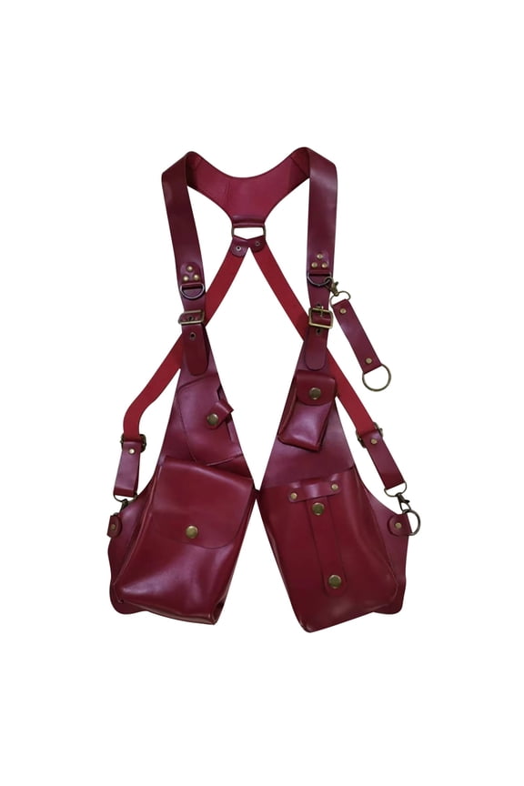 Under $5 Leather Strap Underarm Bag, Steampunk Vintage Anti-Theft Harness Wallet, Adjustable Crossbody Sling Bag for Men Women, Chest Shoulder Bag for Travel Outdoor Fashion