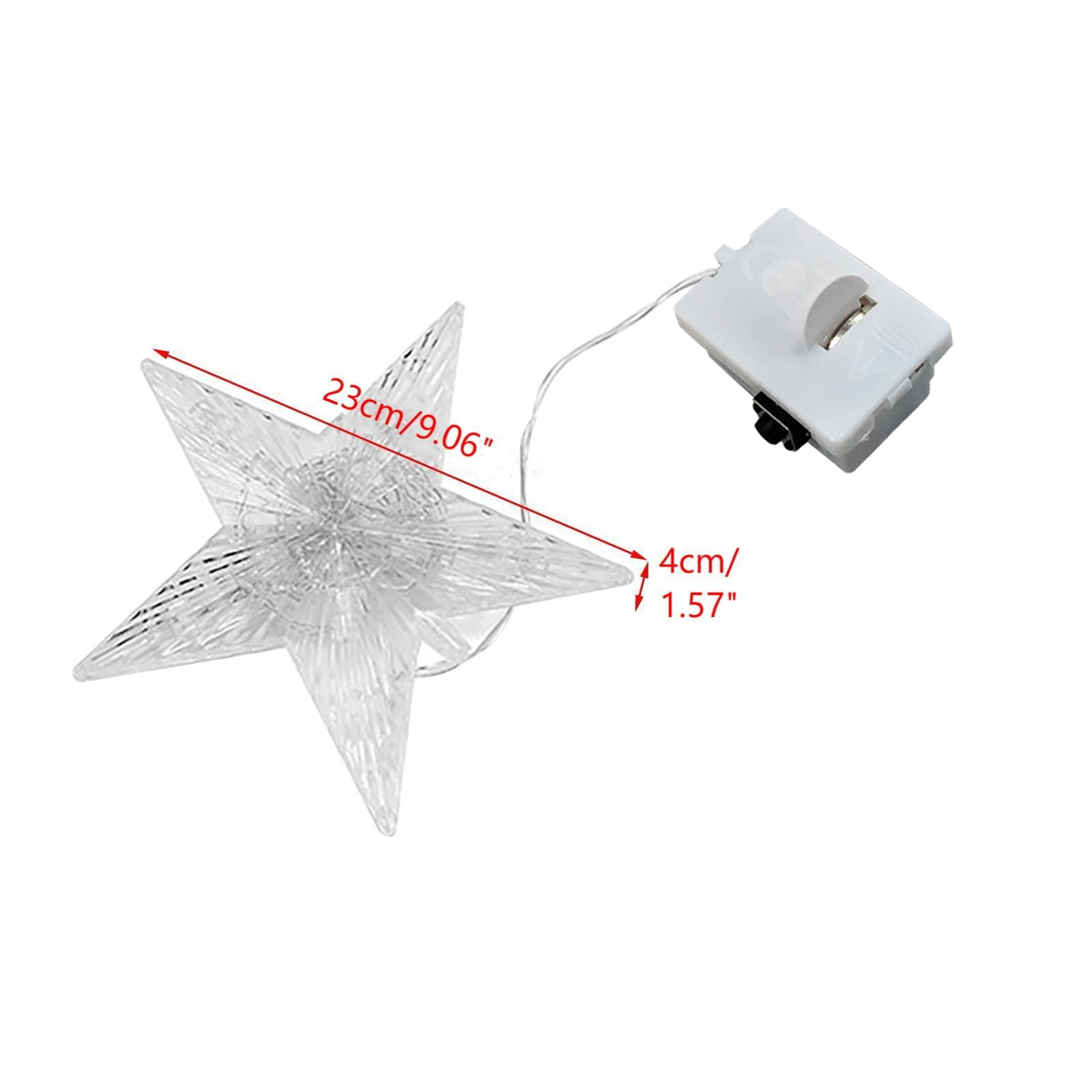 Vacemry Under $5 Luminous Christmas Tree Topper, Star Tree Decoration ...