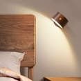 thumbnail image 1 of Vacemry Under $5 Magnetic Wall Sconce, 360° Rotatable LED Reading Light, USB Rechargeable Battery Operated Lamp, Dimmable Night Light for Bedroom Cabinet, 1 of 9
