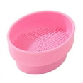 thumbnail image 1 of Vacemry Under $5 Makeup Brush Cleaning Bowl, Silicone Beauty Sponge Washer with Drying Rack, Double Sided Cosmetic Tool Cleaner, Organizer Storage Container for Brushes Powder Puffs, 1 of 8