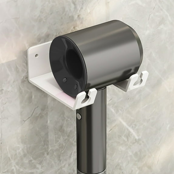 Vacemry Under $5 Metal Hair Appliance Holder, Rustproof Bathroom Wall Mount Organizer, Adhesive or Screw Mount for Blow Dryer, Curling Wand, Flat Iron, Keeps Countertops Tidy, Durable