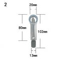thumbnail image 1 of Vacemry Under $5 Metal Nut Splitter Tool, Manual Pressure Nut Remover, Rusted Bolt Extractor Breaker, Professional Mechanical Repair Instrument, Heavy-Duty Nut Cap Cutter, 1 of 8