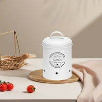 Vacemry Under $5 Metal Storage Canister for Kitchen, Airtight Container for Dry Food, Countertop Jar for Flour Sugar, Decorative Bin with Secure Lid, Pantry Organization Essential