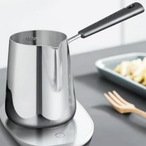 Vacemry Under $5 Milk Pan, 304 Stainless Steel Small Saucepan for Heating Oil, Deepening Skillet with Pour Spout, Kitchen Cooking Pot for Noodles Soup