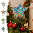 thumbnail image 1 of Vacemry Under $5 Mini Tree Topper Star, Small LED Light Up Christmas Tree Top, Iron Decorative Star Ornament, Festive Tree Crown Decor, Lighted Xmas Tree Topper Star, 1 of 9
