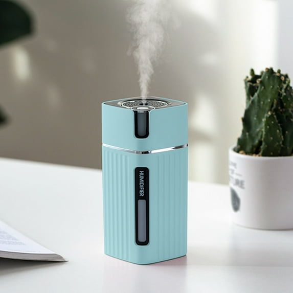 Vacemry Under $5 Mini USB Humidifier, 300ML Desktop Cool Mist Maker with Color Changing Light, Quiet Operation for Bedroom Office, Auto Shut Off Portable Air Moisturizer