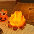 thumbnail image 1 of Vacemry Under $5 Miniature Campfire Light, LED Flame Effect Night Lamp, Portable Glow Illumination for Bedside, Ambient Mood Lighting for Indoor Spaces, 1 of 6