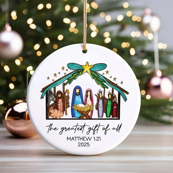 Vacemry under $5 Nativity Scene, Nativity Scene Christmas Decor, Religious Holiday Souvenirs for Seasonal Display, Biblical Figure Set for Tabletop Arrangement, Faith-Based Holiday Collection Pieces