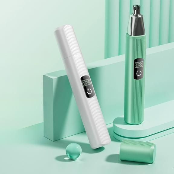 Vacemry Under $5 Nose Hair Trimmer, Waterproof Ear Nose Groomer Device, Rechargeable Personal Care Tool System, Painless Hair Removal with Double Edged Blades Technology