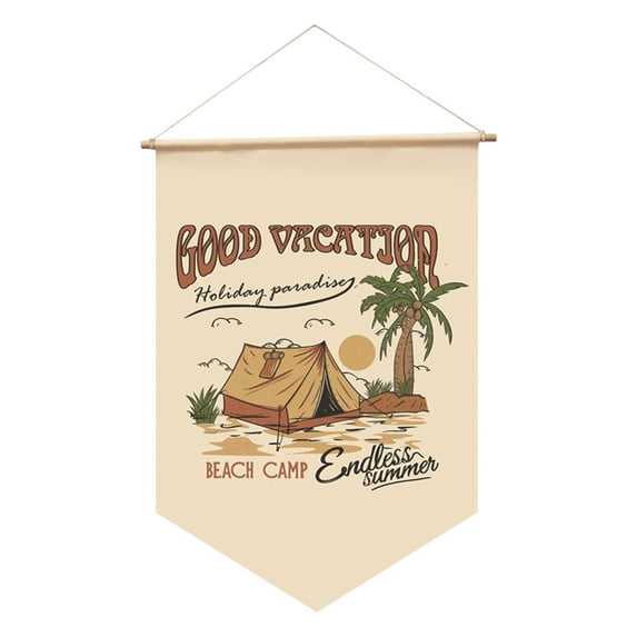 Vacemry Under $5 Outdoor Camping Flag, Polyester Garden Banner with Double Sided Printing, Weather Resistant Decoration for Campsite Patio, Vibrant Camp Themed Flag for Outdoor Enthusiasts