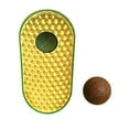 thumbnail image 1 of Vacemry Under $5 Pea Cat Groomer with Replacement Ball, Self-Scratching Relief Toy, Interactive Pet Massage Brush, Catnip Infused Grooming Tool, Feline Entertainment, 1 of 6