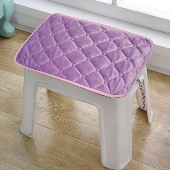 Vacemry Plush Seat Cushion, Rectangular Chair Pad for Home School Car, Non-Slip Removable Washable Bench Cover, Comfortable Thick Padding for Office Dining