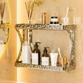 thumbnail image 1 of Vacemry Under $5 Punch Free Wall Mounted Rack, Bathroom Desktop Wash Basin Organizer, Acrylic Storage Shelf for Countertop, Adhesive Vanity Cosmetic Toothbrush Holder, 1 of 6