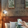thumbnail image 1 of Vacemry Under $5 Rechargeable Wall Sconce, Battery Operated LED Wall Lamp with 3 Color Temperature, 360° Magnetic Ball Rotation, Remote Control Adjustable Lighting for Bedroom, 1 of 7