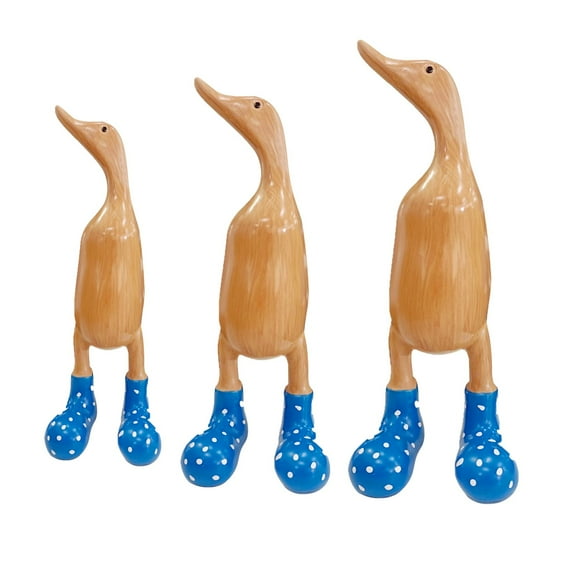 Vacemry Under $5 Resin Duck Figurine with Rain Boots, Colorful Garden Lawn Decor, Home Tabletop Ornament, Cute Animal Statue, Outdoor Indoor, Gift for Collectors, Whimsical Design