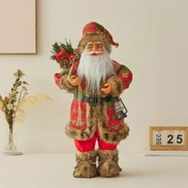 Vacemry Under $5 Santa Claus Doll, 12 Inch Standing Figure, Christmas Window Decoration, Holiday Gift Supplies, Festive Santa Statue, Seasonal Display Figure, Christmas Decor Santa