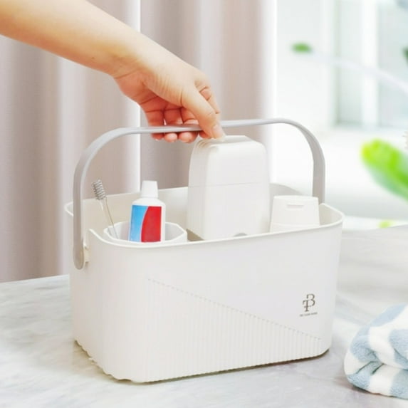 Vacemry Under $5 Shower Storage Basket, Waterproof Bathroom Organizer with Reinforced Handles, Multipurpose Mesh Toiletry Caddy, Portable Storage for Bathroom Accessories and Personal Care Items