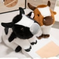thumbnail image 1 of Vacemry Under $5 Simulation Cow Plush Doll, 30cm Farm Animal Model Toy, Soft Stuffed Cow Figure for Children, Kids Room Decor, Educational Animal Toy Gift, 1 of 9