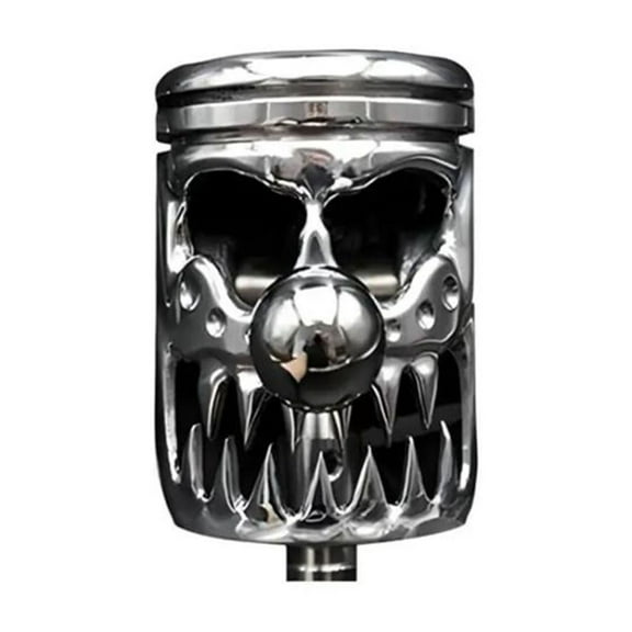 Vacemry Under $5 Skull Shape Gear Shift Knob, Metal Car Gear Selector for Automatic Vehicles, Stainless Steel Molding Shift Knob Cover, Custom Gear Shift Lever Handle