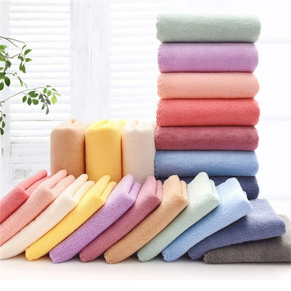 Vacemry Under $5 Small Bath Towel, High Density Velvet Trim Bath Towel for Children, Soft Absorbent Quick Dry, 50x100cm, Lightweight, Spa Pool Beach Swim, Hooded Wrap, Unisex