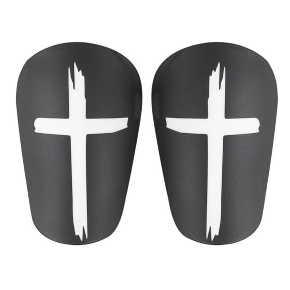 Vacemry Under $5 Soccer Shin Guards for Adults, Mini Football Leg Protectors with Cross Design, Thickened Sports Protective Equipment, Unisex Football Leg Guards