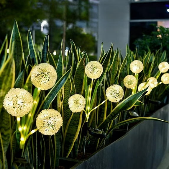 Vacemry Under $5 Solar Garden Lights, Outdoor Decorative Plant Stake Lights, Waterproof Lawn Illumination for Patio Pathway, Solar Powered Landscape Lighting, Weather Resistant Construction