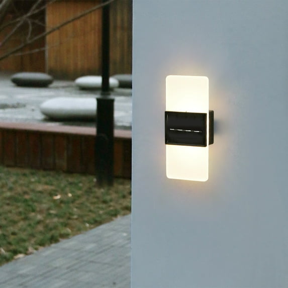 Vacemry Under $5 Solar Powered Wall Lighting, Outdoor Fence Mount Illumination System, Garden and Pathway Light with Automatic Operation, Waterproof Design for All Weather Conditions