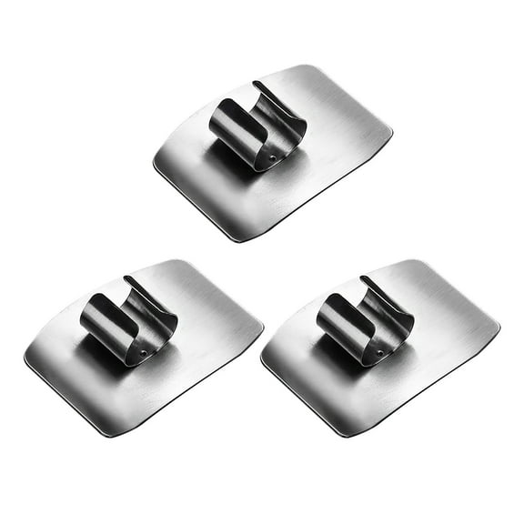 Vacemry Under $5 Stainless Steel Finger Guard, Vegetable Cutting Hand Protector, Kitchen Safety Tool for Slicing Dicing, Adjustable Finger Shield, Multi-Functional Cooking Aid