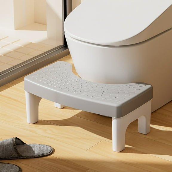 Vacemry Under $5 Toilet Stool Squatting Poop Stool, Bathroom Potty Step Stool, Toilet Assistance Steps Fits All Toilets, Detachable Stackable Foot Rest for Home