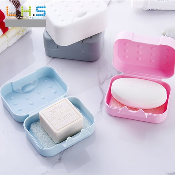 Vacemry Under $5 Travel Soap Container, Plastic Storage Box with Ventilation, Compact Design for Toiletries, Leak Proof Carrying Case, Portable Hygiene Organizer