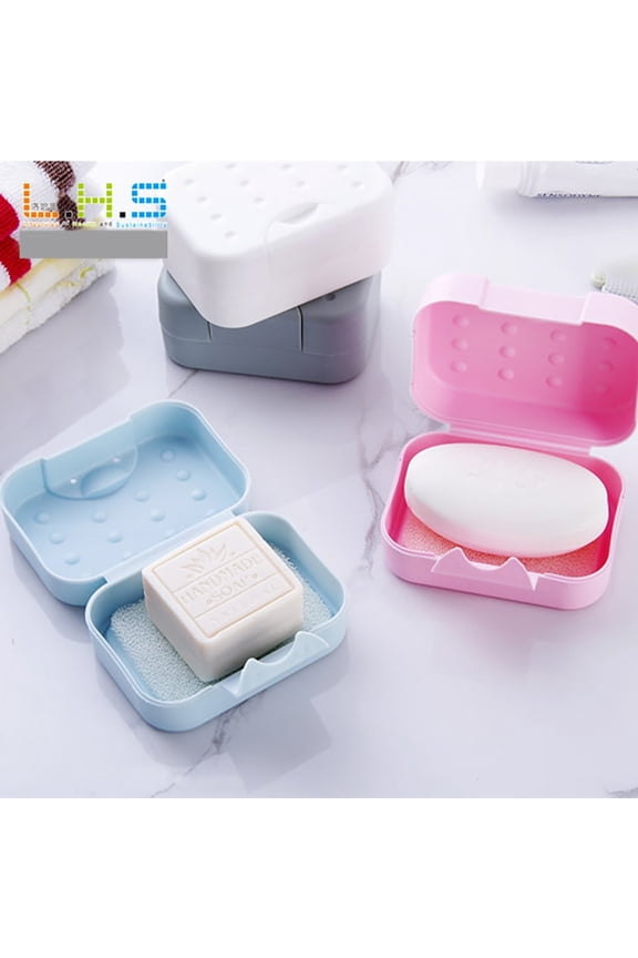 Under $5 Travel Soap Container, Plastic Storage Box with Ventilation, Compact Design for Toiletries, Leak Proof Carrying Case, Portable Hygiene Organizer