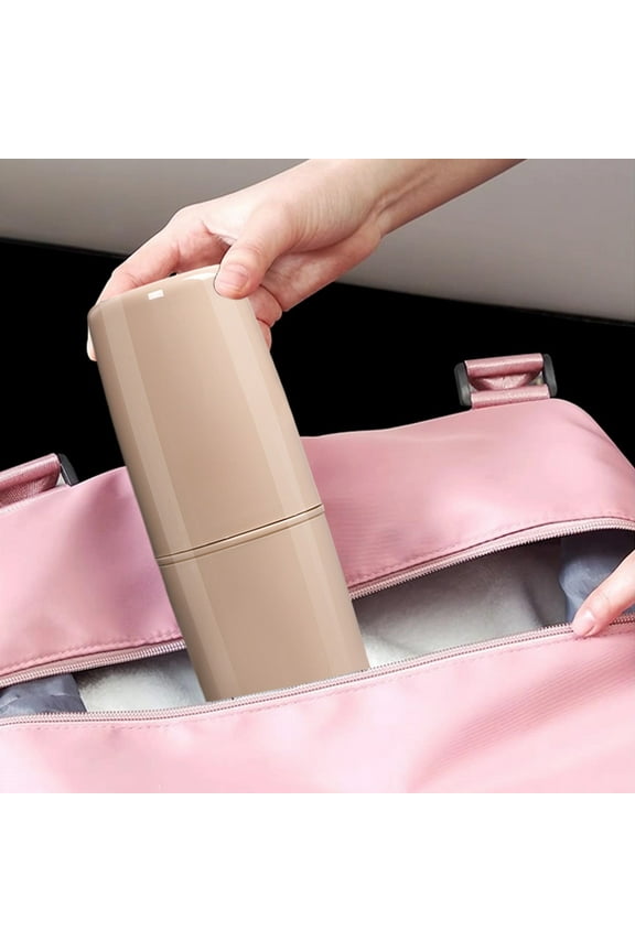 Under $5 Travel Toiletries Kit, 4 Piece Portable Shampoo Lotion Bottle Set, Leak Proof Toiletry Containers with Toothbrush Holder, Compact Travel Bottle Organizer