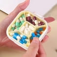 thumbnail image 1 of Vacemry Under $5 Travel Vitamin Organizer, Portable Pill Container with 5 Compartments, Small Medicine Box for Daily Use, Compact Pill Case for Outdoor Activities, Weekly Pill Dispenser, 1 of 6