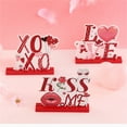 thumbnail image 1 of Vacemry Under $5 Valentine's Day Tabletop Decor, Standing Display Piece for Bedroom Living Room, Romantic Desktop Ornament, Heart Themed Display Stand, Seasonal Home Accent, Love Celebration Decor, 1 of 9