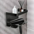 thumbnail image 1 of Vacemry Under $5 Wall Mount Hair Dryer Holder, Suction Cup Bathroom Storage Rack for Blow Dryer, No Drill Adhesive Organizer for Hair Tools, Alloy Metal Shelf for Bathroom Organization, 1 of 6