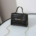thumbnail image 1 of Vacemry Under $5 Women's Square Bag, Crocodile Pattern Purse with Chain Strap Small Crossbody Handbag with S Logo for Dating Parties and Social Events, 1 of 3