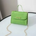 thumbnail image 1 of Vacemry Women's Square Bag, Crocodile Pattern Purse with Chain Strap Small Crossbody Handbag with S Logo for Dating Parties and Social Events, 1 of 3