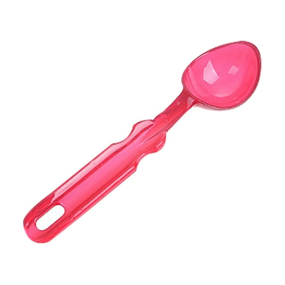 Vacemry 5Pcs Ice Cream Scoop,Translucent PP Ice Cream Digging Spoon, Large Mouth Spoon for Fruit, Milk Powder, Comfortable Grip Handle, Unique Shape Scoop for Desserts, Oval Hole for Hanging Storage